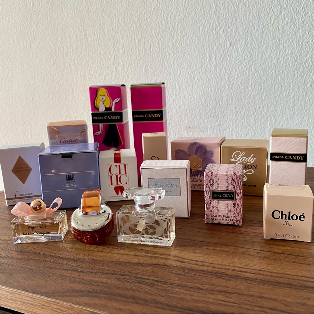 Collectible parfum miniatures.